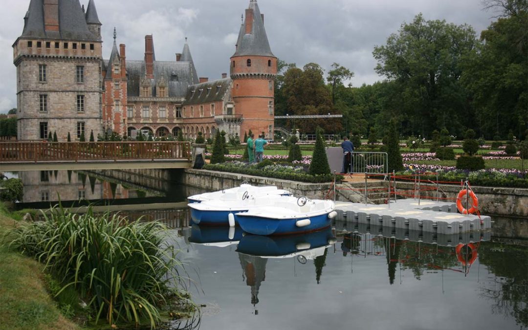 Ponton d’embarquement pour bateaux électriques – Château de Maintenon – 2013