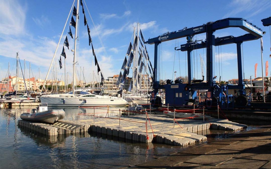 Ponton d’embarquement portuaire et base à bateau – Cap d’Agde – 2012