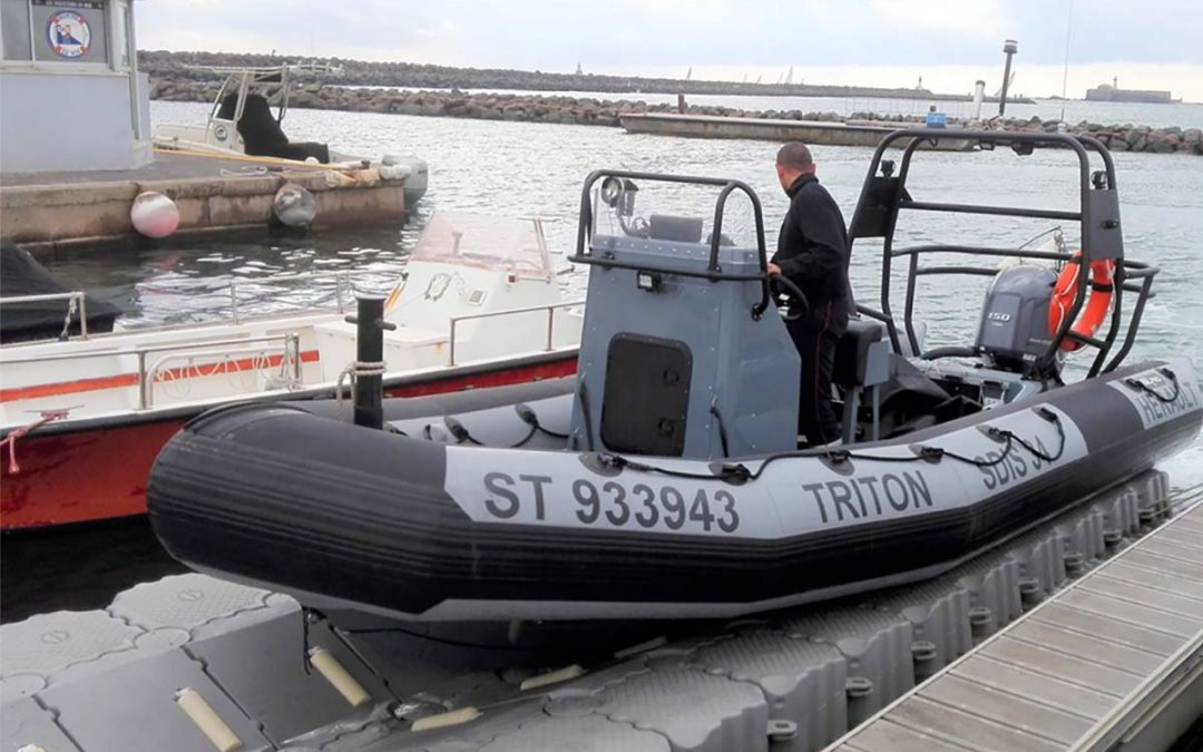 Base à bateau 7 m x 2,5 m – Pompiers – Cap d’Agde – 2016