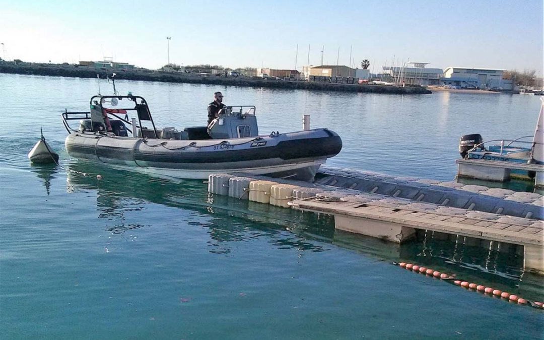 Base à bateau 7,5 m x 2,5 m – Sapeurs Pompiers – Nice – 2018