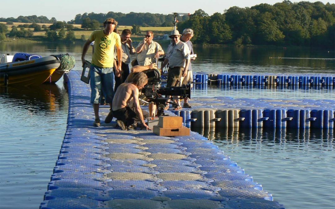 Ponton cinéma pour tournage film « Mr Nobody » – Lac de l’Eau d’Heure – Belgique – 2007