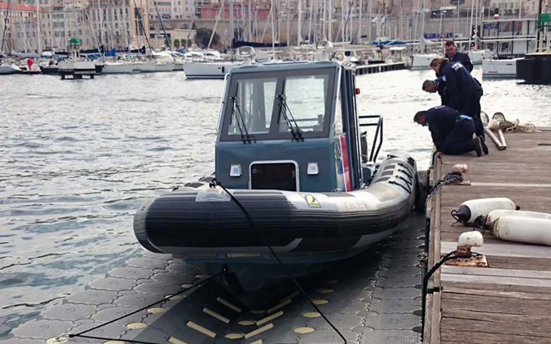 Base à bateau pour les Affaires Maritimes de 9 m x 3,5 m – Marseille – 2015