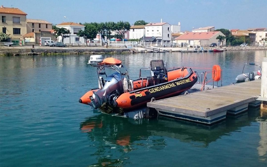 Base à bateau 6,5 m x 2,5 m – Gendarmerie Maritime – Port-la-Nouvelle – 2017