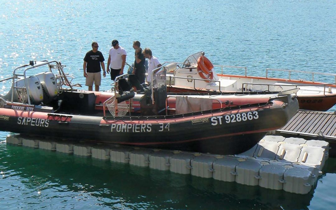 Base à bateau 7,5 m x 2,5 m – Sapeurs Pompiers – Sète – 2013